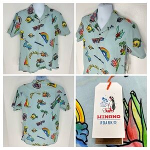 Roark Hinano Gonzo Luau Shirt Men's Medium NWT TIKI Hawaiian Resortwear‎ Beach